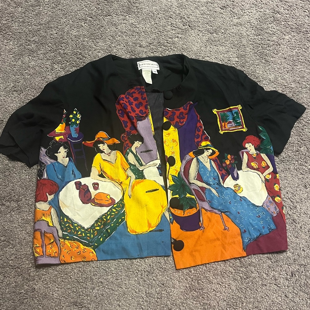 Vintage | Funky Bright Vintage Button Up